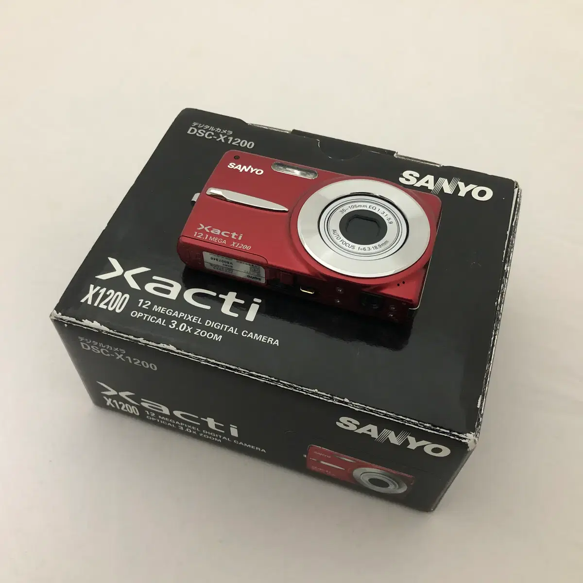 미품, 박스셋) 산요 Sanyo 작티 DSC-X1200 카메라 레드 | 브랜드 중고